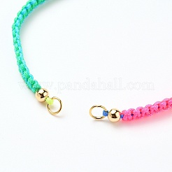 Adjustable Nylon Thread Braided Bead Bracelet Making&nbsp;AJEW-JB00792