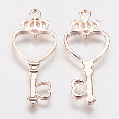 Long-Lasting Plated Alloy Open Back Bezel Pendants&nbsp;PALLOY-P166-13RG-A