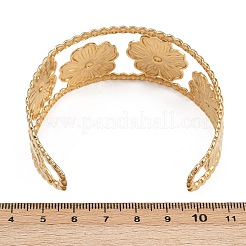 304 Stainless Steel Cuff Bangles for Women&nbsp;BJEW-D363-05A-G