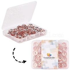 Brass Rhinestone Spacer Beads&nbsp;RB-PH0008-24RG