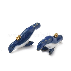 304 Stainless Steel Enamel Pendants&nbsp;STAS-F347-21B-G
