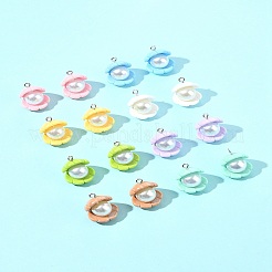 16Pcs 8 Colors Opaque Resin Pendants&nbsp;RESI-FS0002-02