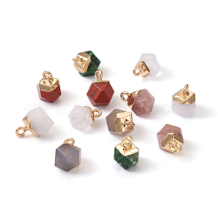 12Pcs 6 Style Natural Gemstone Charms&nbsp;G-FW0001-24