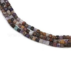 Natural Purple Fluorite Beads Strands&nbsp;G-RM2025-D51-2x2mm