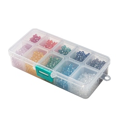 10 Colors Electroplate Glass Beads&nbsp;EGLA-JP0002-01B-4mm