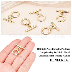 Brass Toggle Clasps&nbsp;KK-BC0005-60G