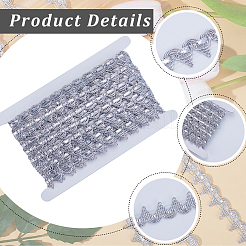 15 Yards Filigree Polyester Lace Ribbon&nbsp;DIY-GF0007-67B