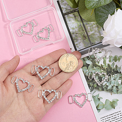 8Pcs Brass Crystal Rhinestone Shoe Decoration&nbsp;FIND-HY0004-89G