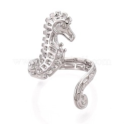304 Stainless Steel Cuff Open Rings for Women&nbsp;RJEW-N052-15P
