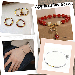 1000Pcs 2 Colors Brass Crimp Beads&nbsp;KK-PA0001-10