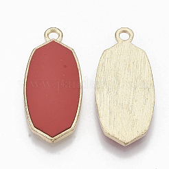 Eco-Friendly Alloy Enamel Pendants&nbsp;PALLOY-R110-07C
