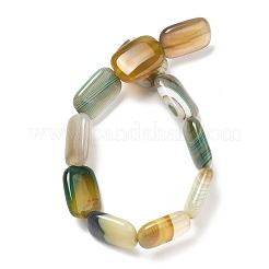 Natural Banded Agate Beads Strands&nbsp;G-K392-B05-13x18mm