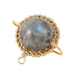 Natural Labradorite Copper Wire Wrapped Pendants&nbsp;PALLOY-TA00426-04