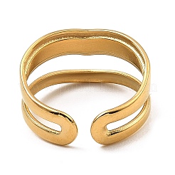 304 Stainless Steel Open Cuff Rings&nbsp;RJEW-Z018-13G
