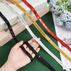 20M 4 Colors Sparkle Metallic Polyester Lace Ribbon&nbsp;OCOR-PH0002-12