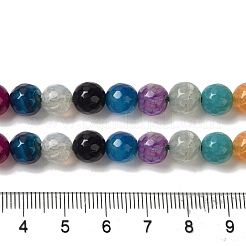 Dyed & Heated Natural Dragon Veins Agate Beads Strands&nbsp;G-P539-A01-20