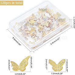 200Pcs Butterfly & Flower Alloy Cabochons&nbsp;MRMJ-OC0002-61