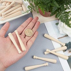 Unfinished Mini Natural Wooden Half Drilled Beads&nbsp;WOOD-OC0001-27B