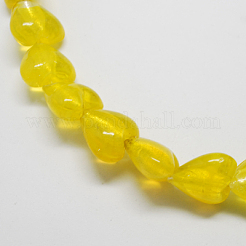 Handmade Silver Foil Glass Beads&nbsp;X-FOIL-R050-28x15mm-M