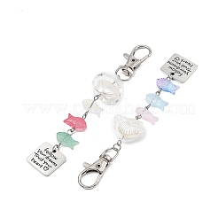 Ocean ABS Plastic Imitation Pearl & Acrylic & Alloy Pendant Decorations&nbsp;HJEW-JM04864