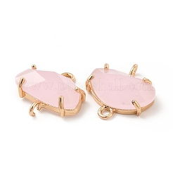 K9 Glass Connector Charms&nbsp;X-KK-E071-24KCG-02