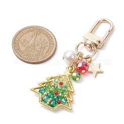 Christmas Tree Glass Pendant Decoration&nbsp;HJEW-TA00274