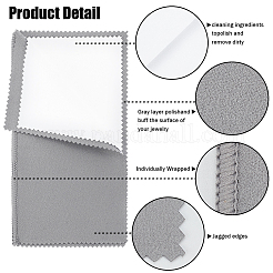 3 Sheets 4 Layers Silver Polishing Cloth&nbsp;AJEW-BBC0002-17A