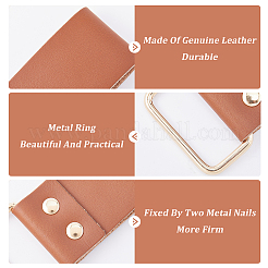 2Pcs 2 Style Leather Tape Measure Clip for Belt&nbsp;AJEW-GF0007-76