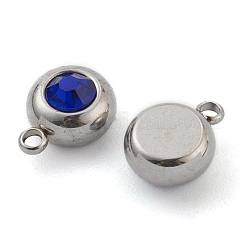 201 Stainless Steel Rhinestone Charms&nbsp;STAS-Z009-03B-02P