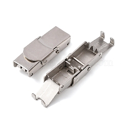 Tarnish Resistant 201 Stainless Steel Watch Band Clasps&nbsp;STAS-P221-22A-P