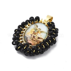 Rack Plating Brass Charms&nbsp;KK-M082-01F