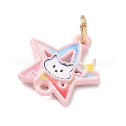 Alloy Enamel Connector Charms&nbsp;AL-CBA68FA-06G