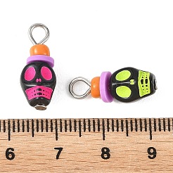 Opaque Acrylic & Handmade Polymer Clay Pendants&nbsp;PALLOY-JF05968-02
