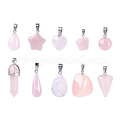 Heart Gemstone Pendants&nbsp;G-TA0001-19