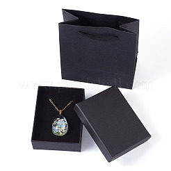 1Pc Dried Flower Stainless Steel Cable Chain Necklaces&nbsp;NJEW-TA0001-19B