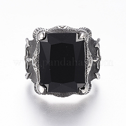 304 Stainless Steel Finger Rings&nbsp;RJEW-G091-26-B