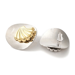 Rack Plating Brass Stud Earrings&nbsp;EJEW-B062-04GP-02