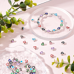 80Pcs 8 Colors CCB Plastic Beads&nbsp;FIND-DC0001-40