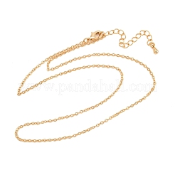 1.7MM Brass Cable Chain Necklaces for Women&nbsp;NJEW-Q351-03G