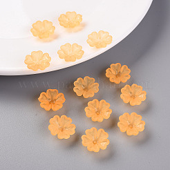 Transparent Frosted Acrylic Bead Caps&nbsp;MACR-S371-04A-724