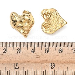 304 Stainless Steel Heart Stud Earrings&nbsp;EJEW-K268-62G