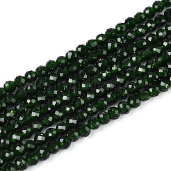 Synthetic Green Goldstone Beads Strands&nbsp;G-T143-13