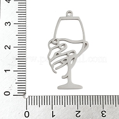 304 Stainless Steel Pendants&nbsp;STAS-G355-03P