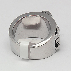 Personalized Retro Men's Halloween Jewelry Wide Band Rings&nbsp;RJEW-F006-239