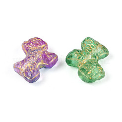Baking Paint Transparent Glass Beads&nbsp;DGLA-N018-23