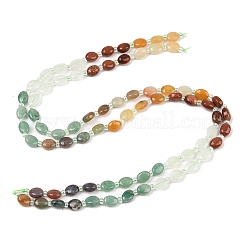Natural Indian Agate & Yellow Aventurine & Green Aventurine & Quartz Crystal & Synthetic Goldstone Beads Strands&nbsp;G-Z135-A02