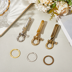 9Pcs 9 Styles Alloy & Brass D-Ring Anchor Shackle Clasps&nbsp;KK-SC0006-36