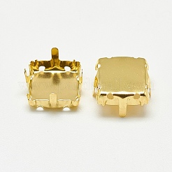 201 Stainless Steel Sew on Prong Settings&nbsp;LS-STAS-T032-08G-12mm