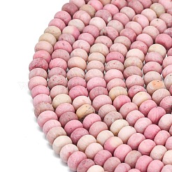 Natural Rhodonite Beads Strands&nbsp;G-P575-A18-6x4mm