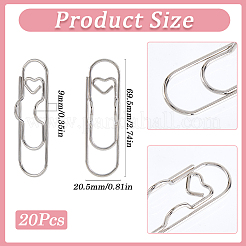 208Pcs Carbon Steel Pen Clips for Notebook Scrapbook&nbsp;FIND-SP0003-01P